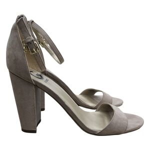 G by GUESS Shantal 2 Piece Heels,  Faux Suede Nude, Size 10M